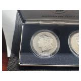 2025 Reverse Proof Morgan and Peace Silver Dollars - Two Coin Set - Spectacular Coins!