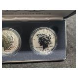 2025 Reverse Proof Morgan and Peace Silver Dollars - Two Coin Set - Spectacular Coins!
