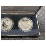 2025 Reverse Proof Morgan and Peace Silver Dollars - Two Coin Set - Spectacular Coins!