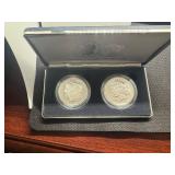 2025 Reverse Proof Morgan and Peace Silver Dollars - Two Coin Set - Spectacular Coins!