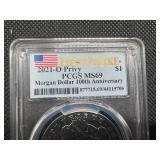 2021-O Privy Morgan Silver Dollar PCGS MS69 First Strike - 100th Anniversary Coin!