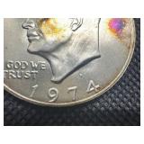 1974-S 40% Silver Eisenhower Dollar