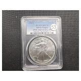 2011 Twenty Fifth Anniv. 1 Oz. Silver American Eagle PCGS MS70 - Perfect Grade!