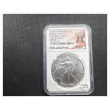 2020-P 1 Oz. Silver American Eagle NGC MS70 Early Releases - Emergency Production - Perfect Grade!