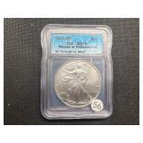 2021-P Heraldic Eagle Type 1 1 Oz. Silver American Eagle ICG MS70 Emergency Issue -  Perfect Grade!