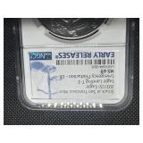 2021-S Landing  Eagle Type 2 1 Oz. Silver American Eagle NGC MS69 Early Releases Emergency Production - ER