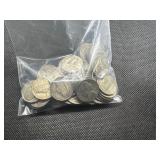 Fifty WWII 35% Silver War Nickels - 2.8132 Oz. of Silver - Melt Value approx. $290.00