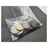 Fifty WWII 35% Silver War Nickels - 2.8132 Oz. of Silver - Melt Value approx. $290.00