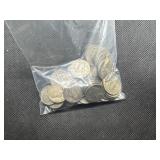 Fifty WWII 35% Silver War Nickels - 2.8132 Oz. of Silver - Melt Value approx. $290.00