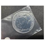 2015 BU Silver 2 Pound British Coin - 1 Oz. of Silver