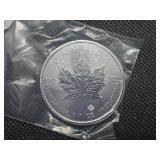 2020 BU SilverCanada Maple Leaf  Coin - 1 Oz. of .9999 Silver