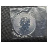 2020 BU SilverCanada Maple Leaf  Coin - 1 Oz. of .9999 Silver