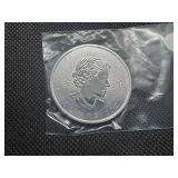 2020 BU SilverCanada Maple Leaf  Coin - 1 Oz. of .9999 Silver