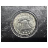 1952-D Brilliant Uncirculated Silver Franklin Half Dollar