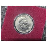 1959-D Brilliant Uncirculated Silver Franklin Half Dollar