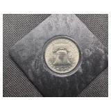 1959-D Brilliant Uncirculated Silver Franklin Half Dollar