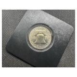 1962-D Brilliant Uncirculated Silver Franklin Half Dollar