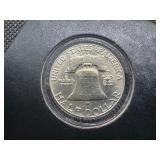 1962-D Brilliant Uncirculated Silver Franklin Half Dollar