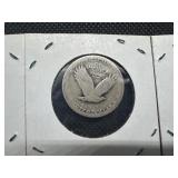 Three Silver Quarters: 1912 Barber, No Date Standing Liberty, and 1934 Washington - 0.54254 Oz. of Silver