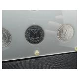 Six Uncirculated New Orleans Mint Morgan Dollars in a Capital Holder: 1898-O; 1899-O; 1900-O; 1901-O; 1902-O; and 1904-O - Beautiful Coins - Extreme Mint Luster!