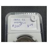 Key Date 1891-CC Morgan Silver Dollar