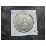 1880-O Morgan Silver Dollar Marked AU When Purchased