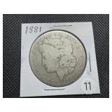 1881 Morgan Silver Dollar