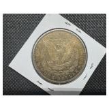 1881-S Morgan Silver Dollar Marked AU Toned When Purchased - Nice Copper Toning!
