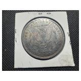 1884-O Morgan Silver Dollar Marked AU58 When Purchased - Nice Bronze Toning!