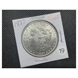 1887 Morgan Silver Dollar Marked MS65 When Purchased - Nice Mint Luster!!