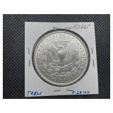 1896 Morgan Silver Dollar Marked AU When Purchased - Clean Blast White Coin!