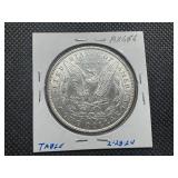 1897 Morgan Silver Dollar Marked AU When Purchased - Clean Blast White Coin!