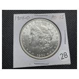 1904-O Morgan Silver Dollar Marked MS65 When Purchased - Nice Mint Luster!!