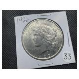 1922 Peace Silver Dollar
