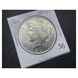 1922 Peace Silver Dollar Marked MS66 When Purchased - Great Detail and Nice Mint Luster!!