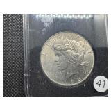 1925 Peace Silver Dollar Marked Gem BU Original Roll When Purchased