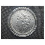 Key Coin 2021-CC Privy Uncirculated Morgan Silver Dollar in Original Mint Box with COA