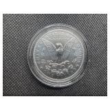 Key Coin 2021-CC Privy Uncirculated Morgan Silver Dollar in Original Mint Box with COA