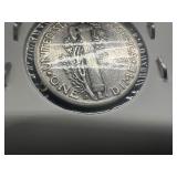 Three Silver Dimes including 1944 D Mercury