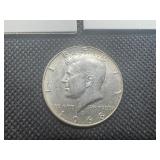 Three 40% Silver Kennedy Half Dollars 1967, 1968, 1969