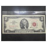 1953 Series A Red Seal $2 Bill
