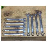 (9) CRAFTSMAN Metric Wrenches 14mm - 15mm - 16mm - 17mm