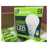 Case of GREENLITE 60W Light Bulbs - 96 Bulbs Total!