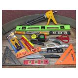 Group Carpenter Tools - Levels - Knives - Tape Measure - Other