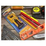 Group Carpenter Tools - Levels - Knives - Tape Measure - Other