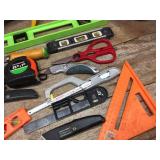 Group Carpenter Tools - Levels - Knives - Tape Measure - Other