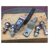 (2) 1 1/4 Shank Trailer Tow Bars with (2) 1 7/8 Balls + (2) 2" Balls
