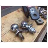 (2) 1 1/4 Shank Trailer Tow Bars with (2) 1 7/8 Balls + (2) 2" Balls