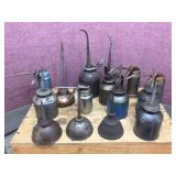 Group Vintage + Usable Oil Cans - Eagle - KP - DeLabal - Others