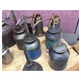 Group Vintage + Usable Oil Cans - Eagle - KP - DeLabal - Others